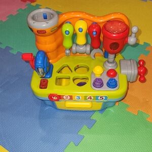 Vibrant Multi-Color Kids Tool Bench by Unknown Brand